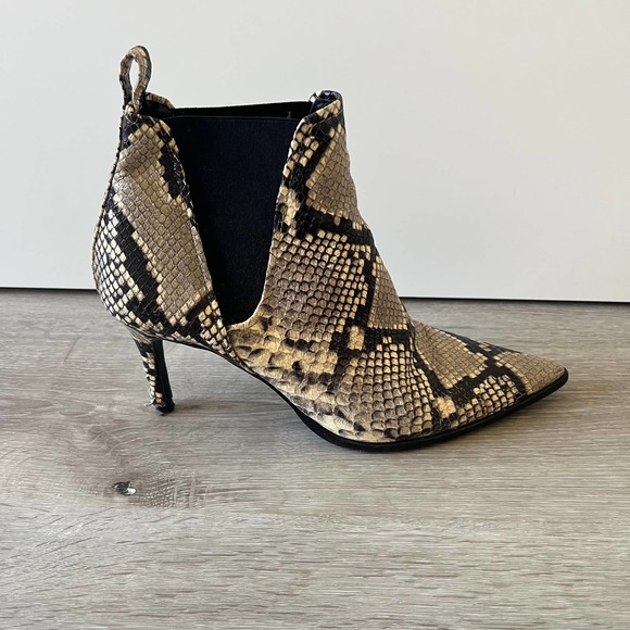 Zara Snakeskin Booties size EU 40 / US 9 - Picture 8 of 12